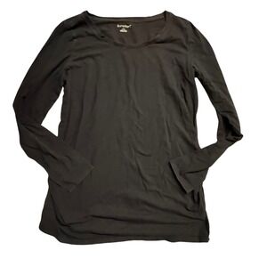 BumpStart Black Long Sleeve‎ Maternity T-Shirt Top Womens Large L